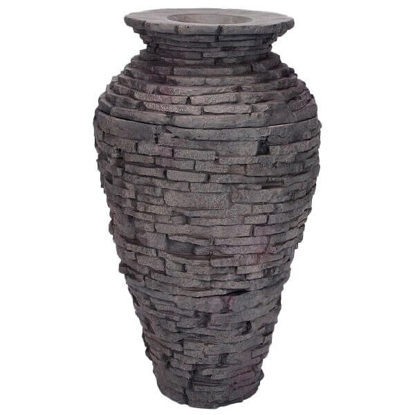 Medium Stacked Slate Urn Fountain